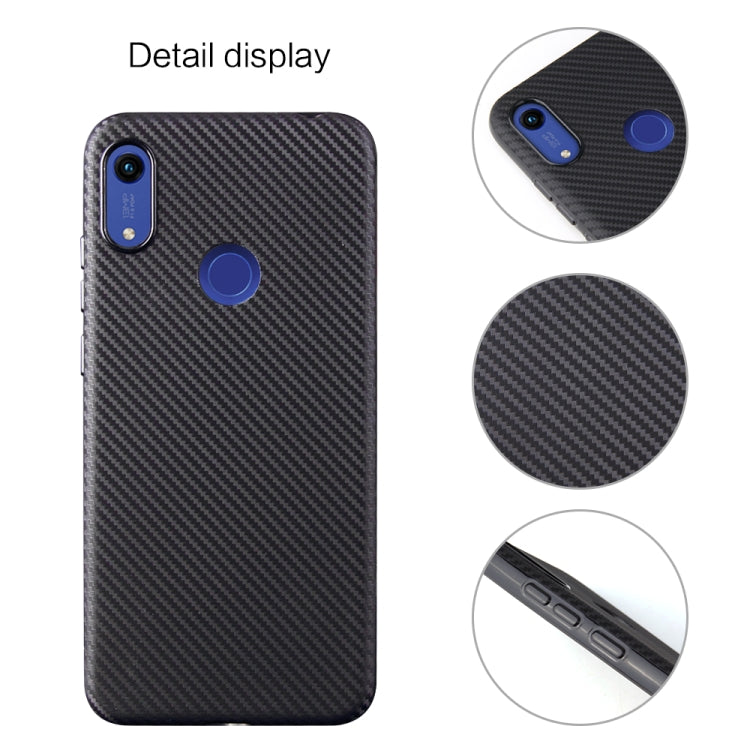 For Huawei Honor 8A (2020) Carbon Fiber Texture Shockproof TPU Protective Case
