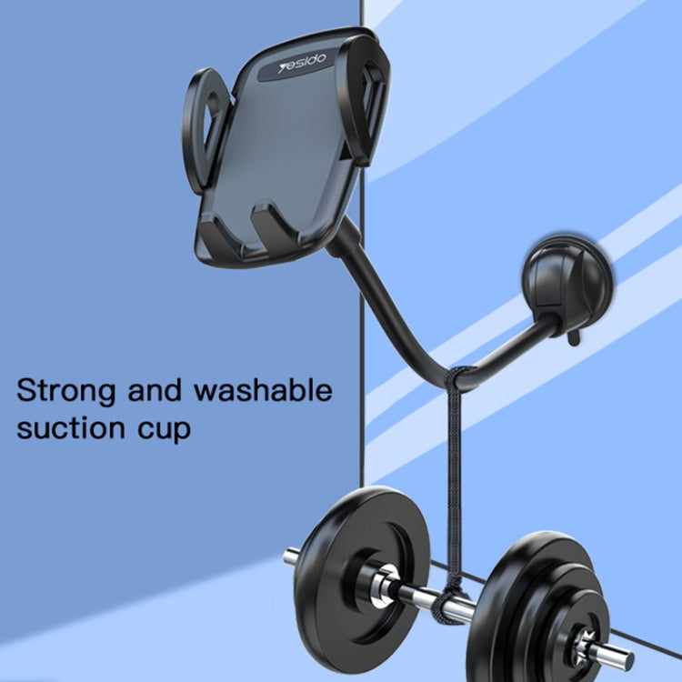 Yesido C108 360 Degree Rotation Car Windshield Suction Cup Phone Holder(Black)