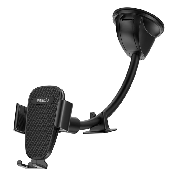 Yesido C119 Car Windshield Strip Soft Rubber Suction Cup Phone Holder(Black)