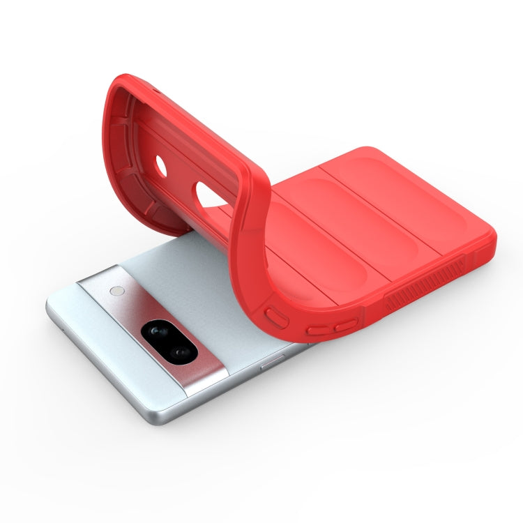 For Google Pixel 7a Magic Shield TPU + Flannel Phone Case