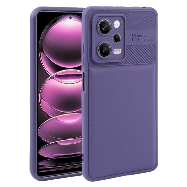 For Xiaomi Redmi Note 12 Pro 5G Twill Texture TPU Shockproof Phone Case