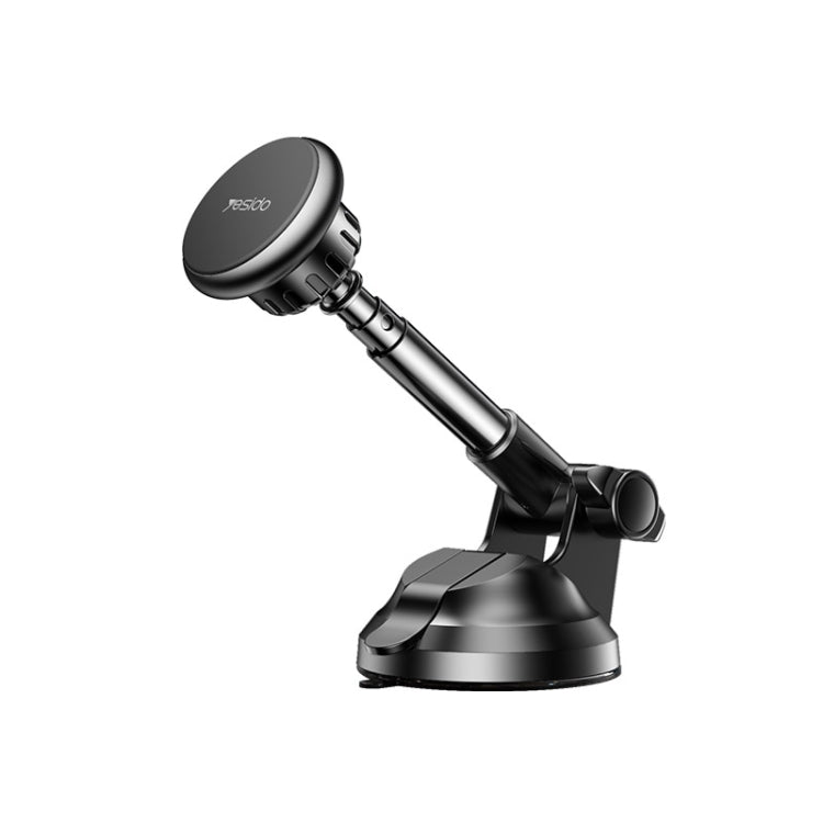 Yesido C41 Car Windshield Telescopic Suction Cup Magnetic Phone Holder(Black)