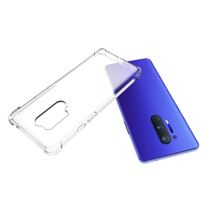 For OnePlus 8 Shockproof Non-slip Waterproof Thickening TPU Protective Case(Transparent)