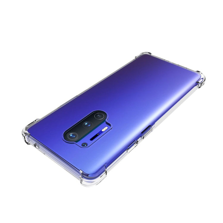 For OnePlus 8 Shockproof Non-slip Waterproof Thickening TPU Protective Case(Transparent)