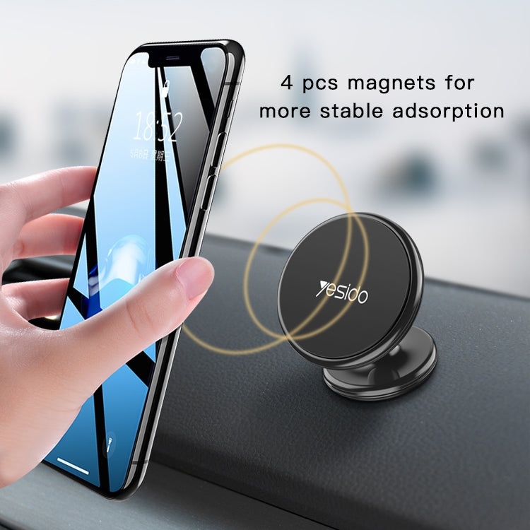 Yesido C58 Car Magnetic Suction Phone Holder(Black)