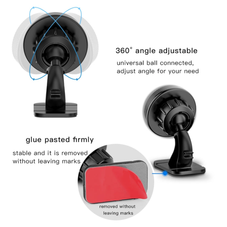 Yesido C60 Car 360 Degree Rotation Magnetic Phone Holder(Black)