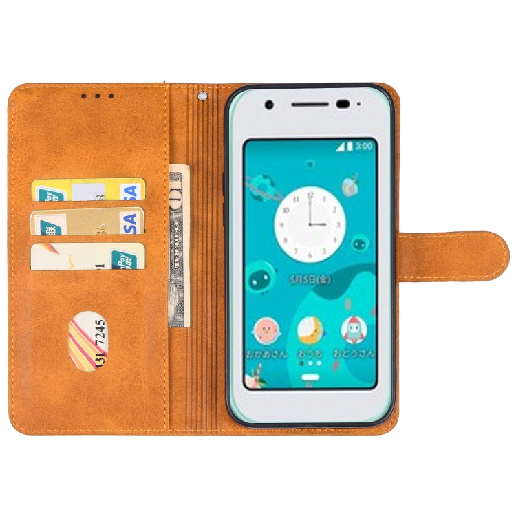 For Sharp Mamorino6 Leather Phone Case