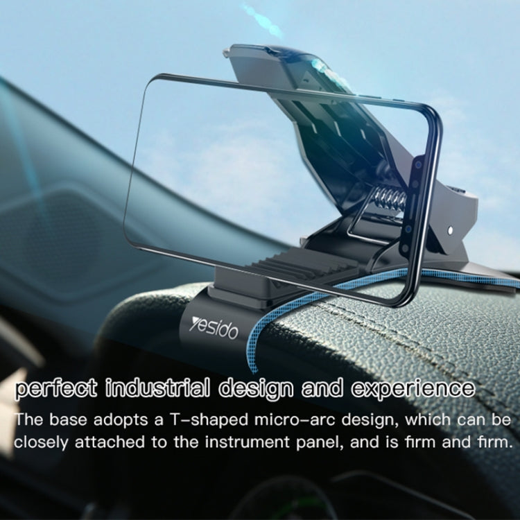 Yesido C65 Car Dashboard ABS Clip Phone Holder(Black)