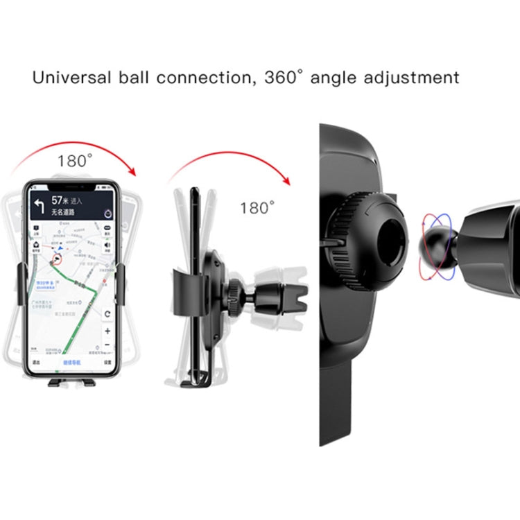 Yesido C71 Car Air Vent Rotatable Phone Holder(Black)