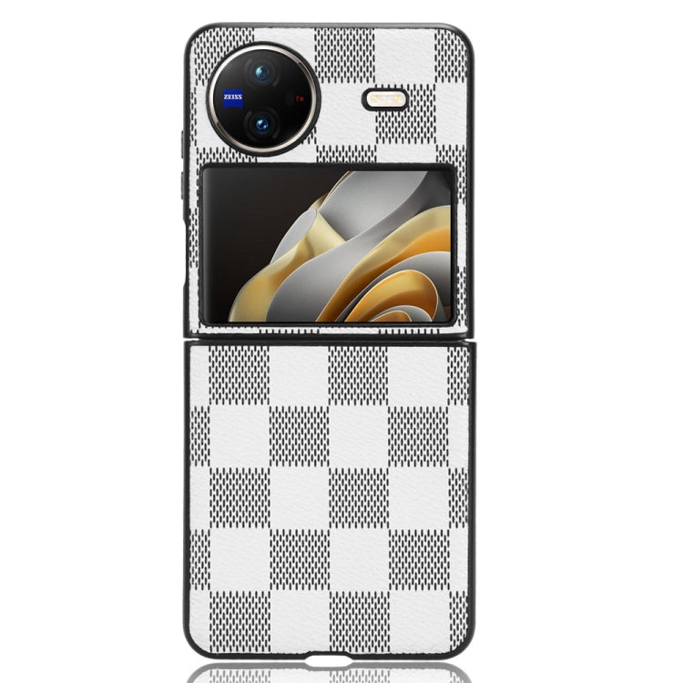For vivo X Flip Checkered Pattern PU Phone Case