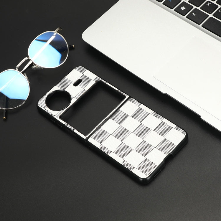 For vivo X Flip Checkered Pattern PU Phone Case