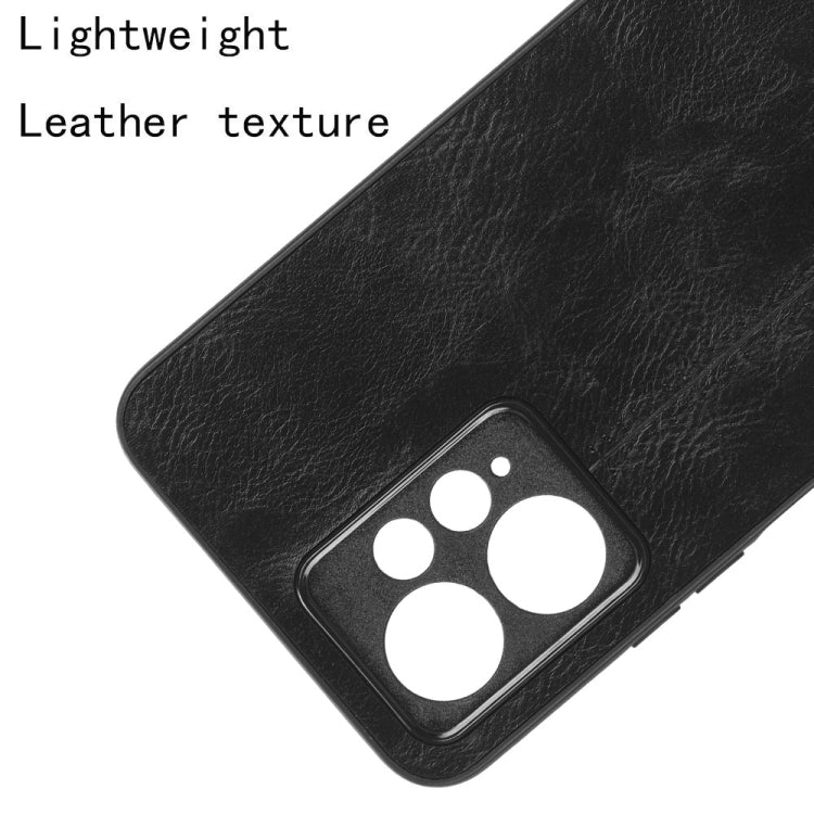 For Xiaomi Redmi Note 12 4G Global Sewing Cow Pattern Skin PC + PU + TPU Phone Case