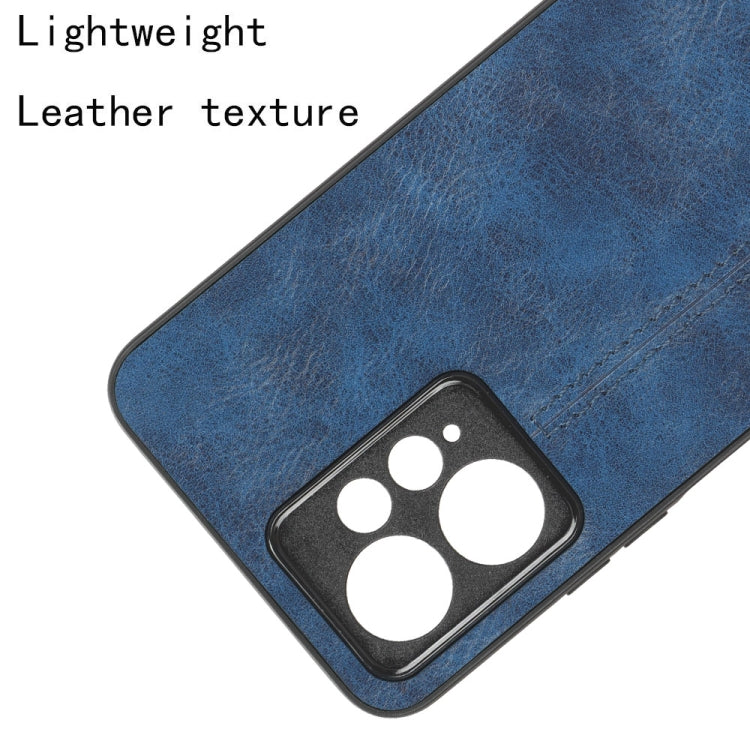 For Xiaomi Redmi Note 12 4G Global Sewing Cow Pattern Skin PC + PU + TPU Phone Case