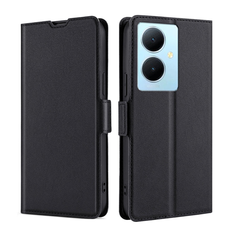 For vivo Y78 Plus 5G Ultra-thin Voltage Side Buckle Horizontal Flip Leather Phone Case