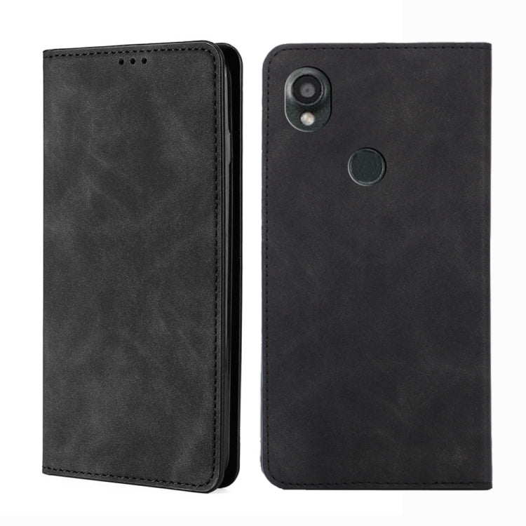 For Kyocera Digno SX3-KYG02 Skin Feel Magnetic Leather Phone Case