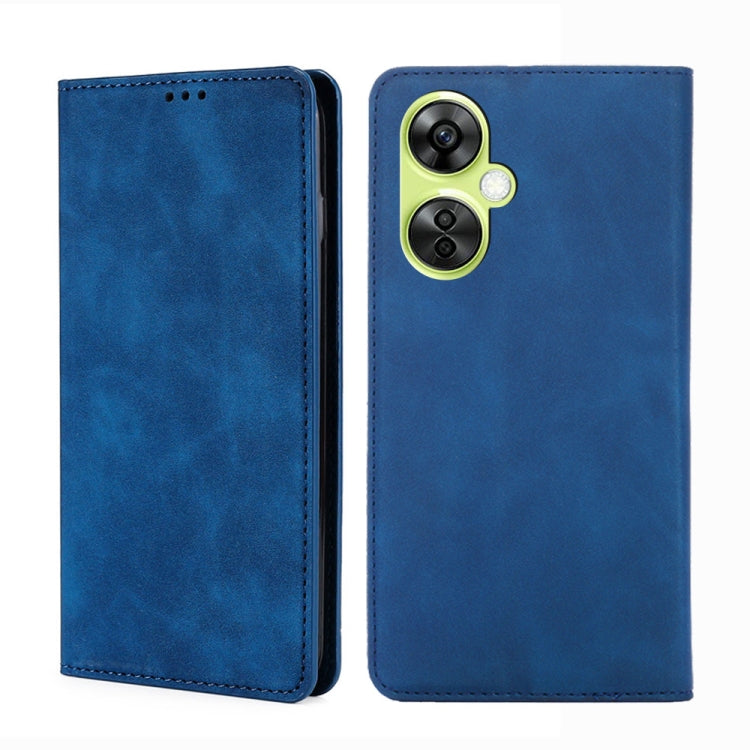 For OnePlus Nord CE 3 Lite 5G Skin Feel Magnetic Leather Phone Case