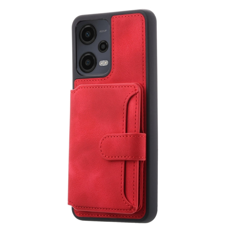 For Xiaomi Redmi Note 12 4G Global Skin Feel Dream RFID Anti-theft PU Card Bag Phone Case