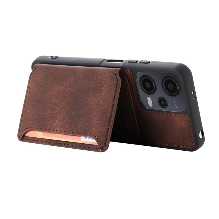 For Xiaomi Redmi Note 12 4G Global Skin Feel Dream RFID Anti-theft PU Card Bag Phone Case