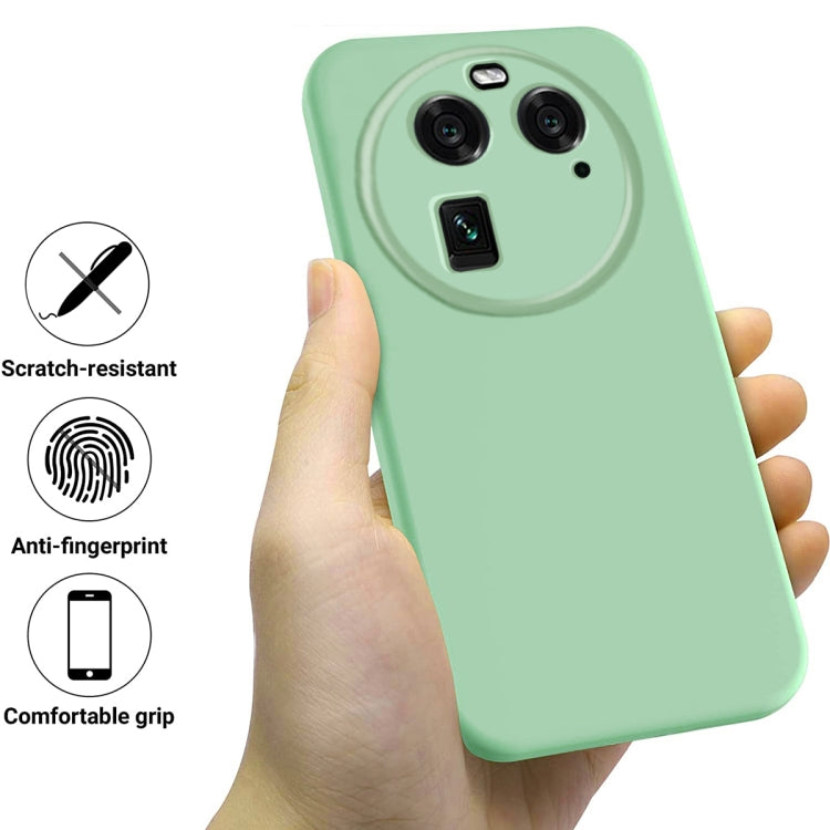 For OPPO Find X6 Pure Color Liquid Silicone Shockproof Phone Case