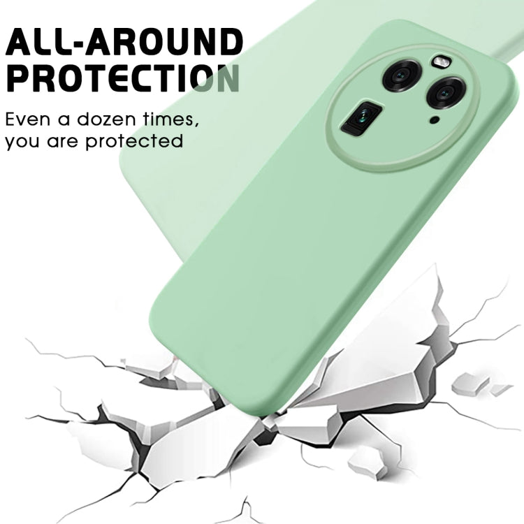 For OPPO Find X6 Pure Color Liquid Silicone Shockproof Phone Case