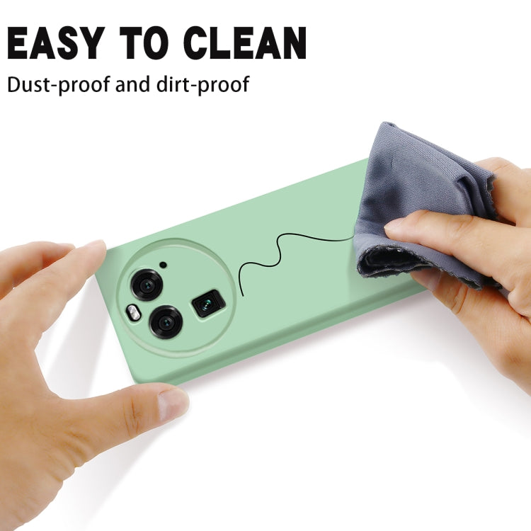 For OPPO Find X6 Pure Color Liquid Silicone Shockproof Phone Case