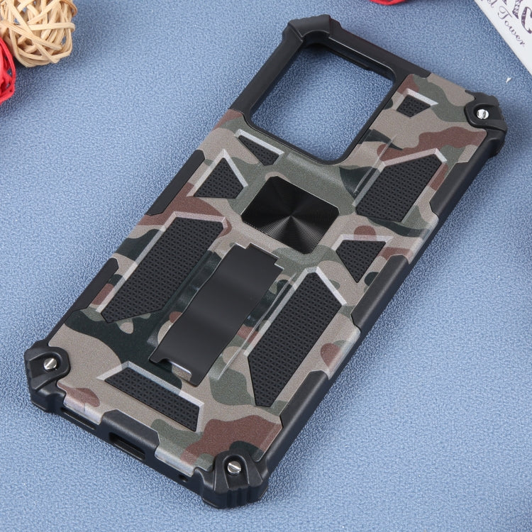 For Xiaomi Redmi Note 12 4G Camouflage Armor Kickstand TPU + PC Magnetic Phone Case