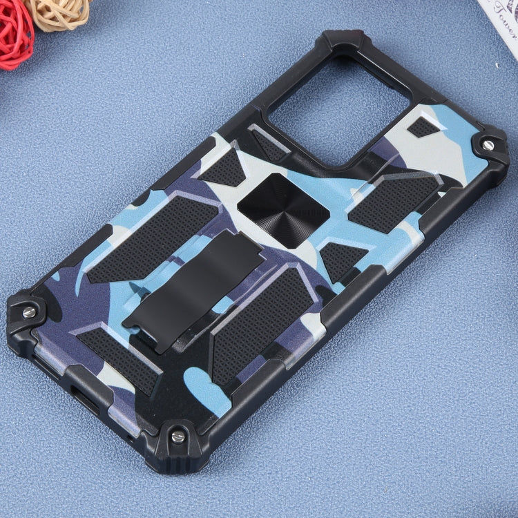 For Xiaomi Redmi Note 12 4G Camouflage Armor Kickstand TPU + PC Magnetic Phone Case