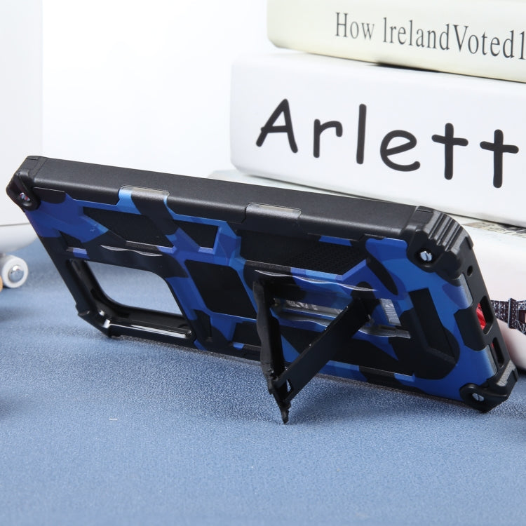 For Xiaomi Redmi Note 12 4G Camouflage Armor Kickstand TPU + PC Magnetic Phone Case