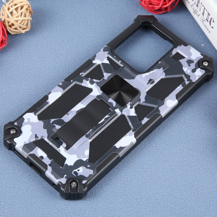 For Xiaomi Redmi Note 12 4G Camouflage Armor Kickstand TPU + PC Magnetic Phone Case