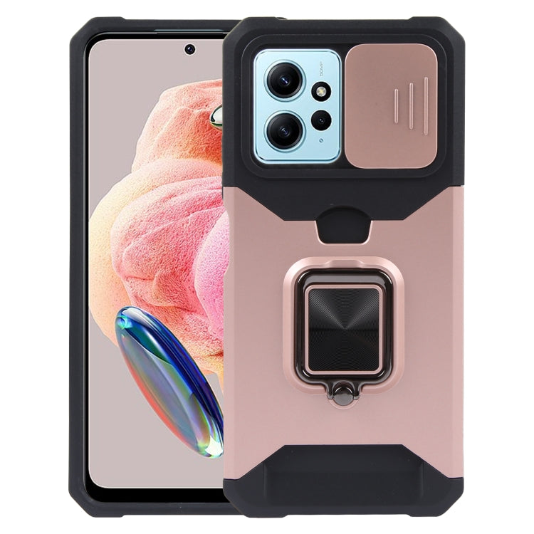 For Xiaomi Redmi Note 12 4G Camera Shield Card Slot PC+TPU Phone Case
