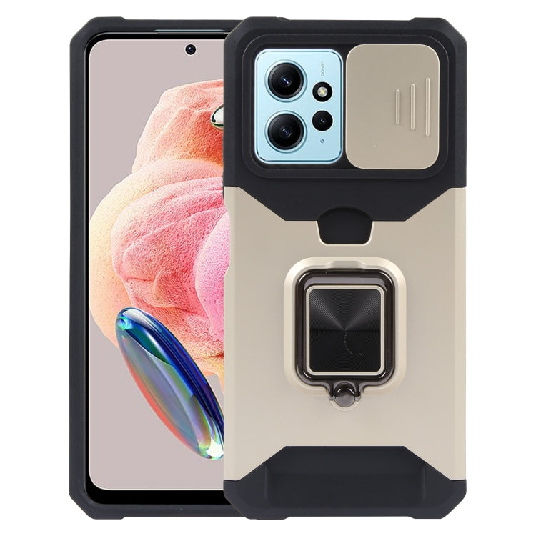 For Xiaomi Redmi Note 12 4G Camera Shield Card Slot PC+TPU Phone Case