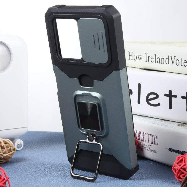 For Xiaomi Redmi Note 12 4G Camera Shield Card Slot PC+TPU Phone Case