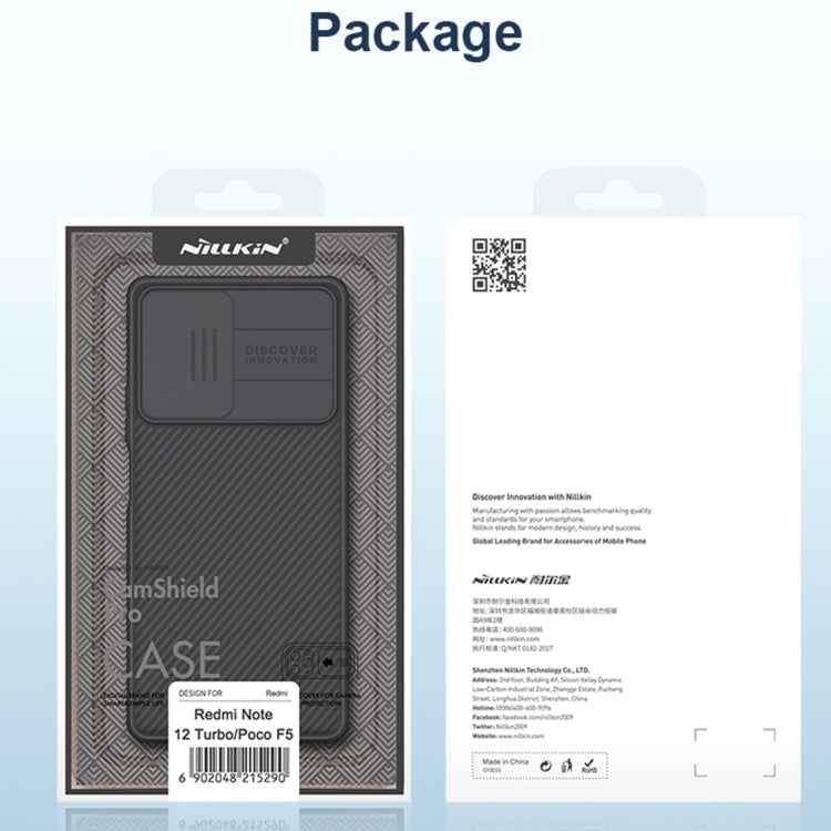 For Xiaomi Redmi Note 12 Turbo / Poco F5 NILLKIN CamShield Pro PC Phone Case