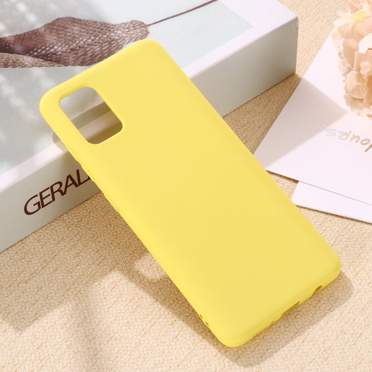 For Xiaomi Mi 10 Lite Solid Color Liquid Silicone Shockproof Full Coverage Protective Case