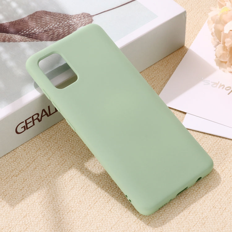 For Xiaomi Mi 10 Lite Solid Color Liquid Silicone Shockproof Full Coverage Protective Case
