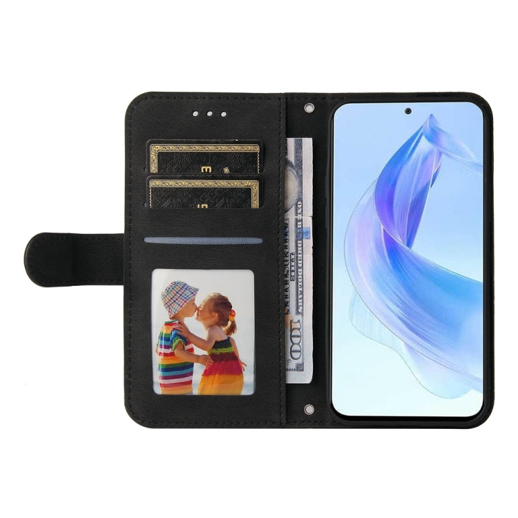 For Honor X50i 5G Skin Feel Life Tree Metal Button Leather Phone Case