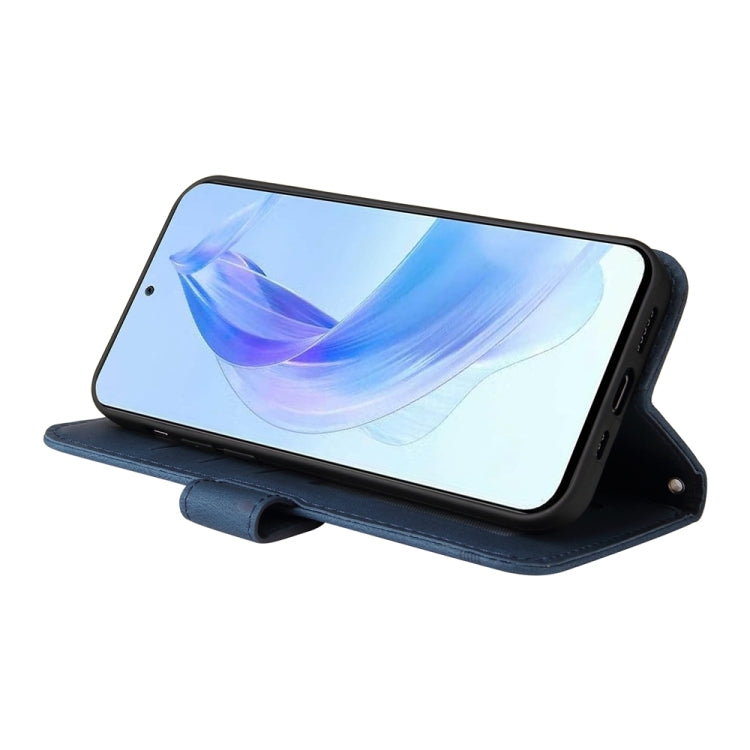 For Honor X50i 5G Skin Feel Life Tree Metal Button Leather Phone Case