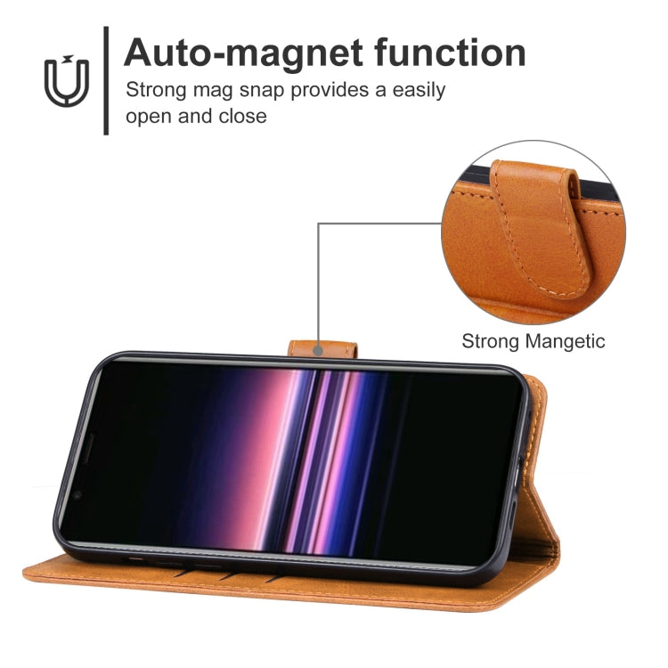 For Sony Xperia 5 V Leather Phone Case