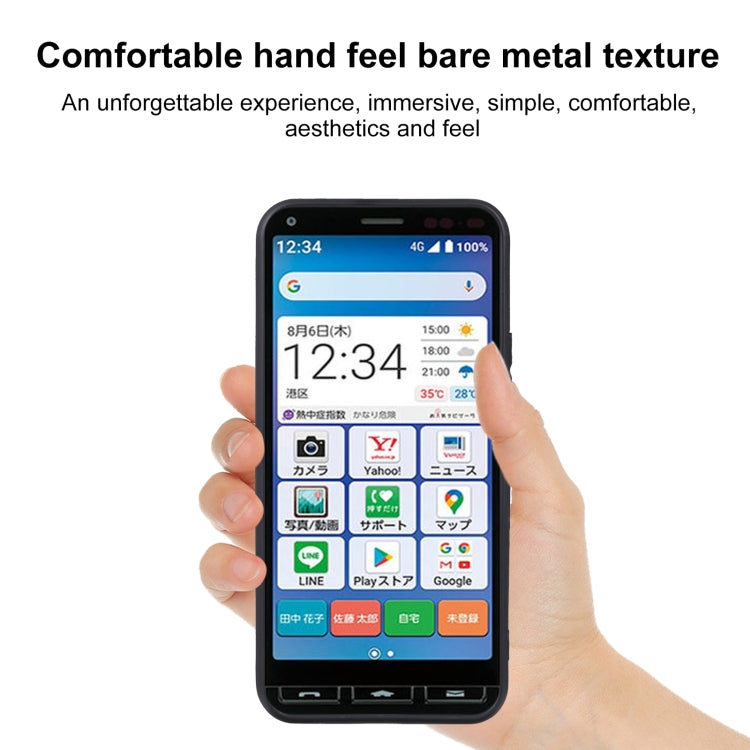 For Kyocera Kantan Sumaho 3 A205KC TPU Phone Case(Black)