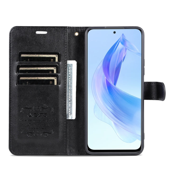 For Honor X50i AZNS Sheepskin Texture Flip Leather Phone Case