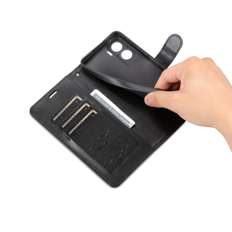 For Honor X50i AZNS Sheepskin Texture Flip Leather Phone Case