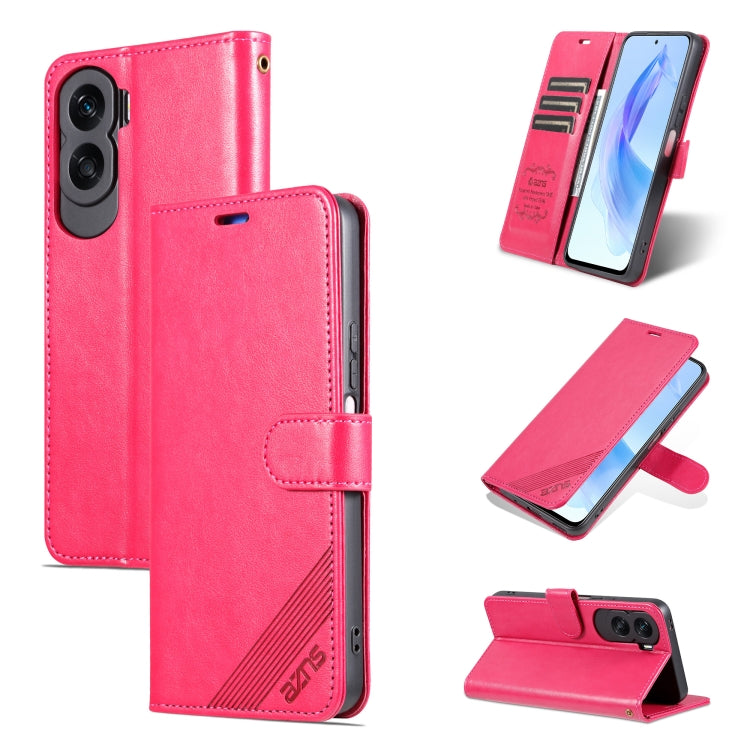 For Honor X50i AZNS Sheepskin Texture Flip Leather Phone Case