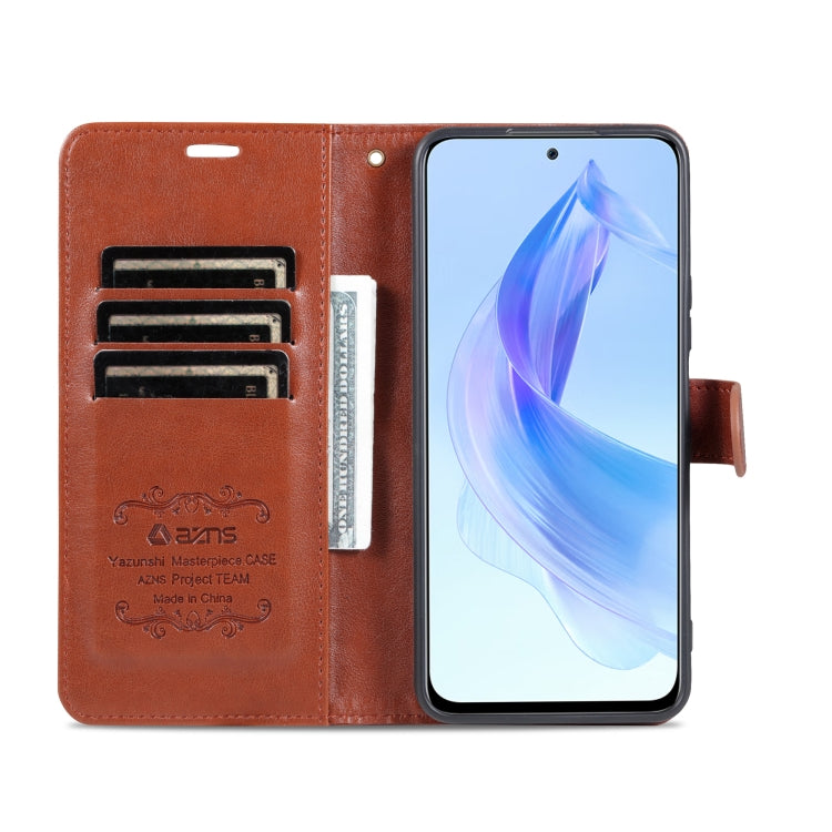 For Honor X50i AZNS Sheepskin Texture Flip Leather Phone Case