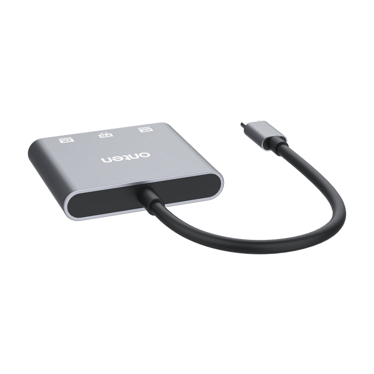 Onten 9175S 3 in 1 USB-C / Type-C to HDMI Adapter(Grey)