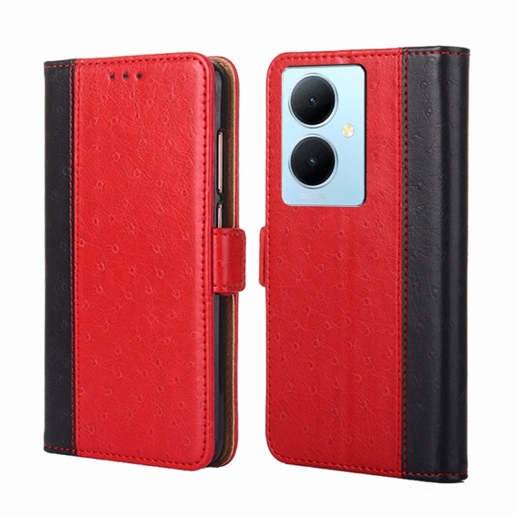 For vivo Y78 Plus 5G Ostrich Texture Horizontal Flip Leather Phone Case