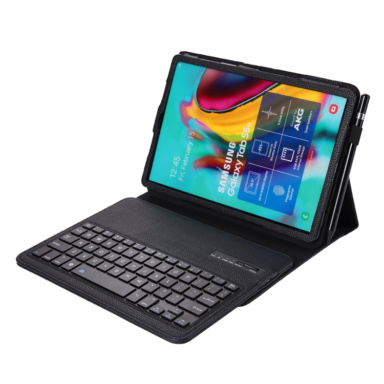 SA610 For Samsung Galaxy Tab S6 Lite 10.4 P610 & P615 (2020) / Tab S5e / T720 2 in 1 Detachable Bluetooth Keyboard + Litchi Texture Tablet Case with Stand & Pen Slot