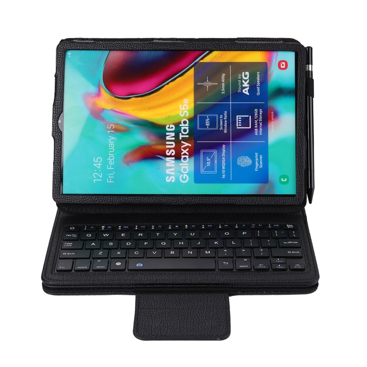 SA610 For Samsung Galaxy Tab S6 Lite 10.4 P610 & P615 (2020) / Tab S5e / T720 2 in 1 Detachable Bluetooth Keyboard + Litchi Texture Tablet Case with Stand & Pen Slot