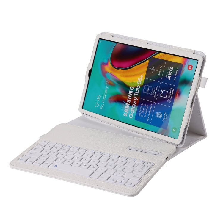 SA610 For Samsung Galaxy Tab S6 Lite 10.4 P610 & P615 (2020) / Tab S5e / T720 2 in 1 Detachable Bluetooth Keyboard + Litchi Texture Tablet Case with Stand & Pen Slot