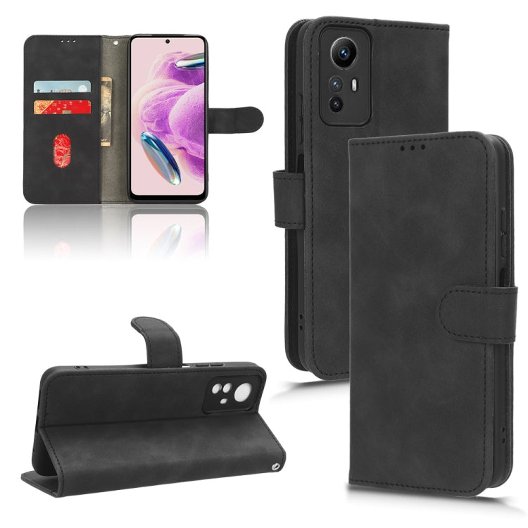 For Xiaomi Redmi Note 12S 4G Skin Feel Magnetic Flip Leather Phone Case