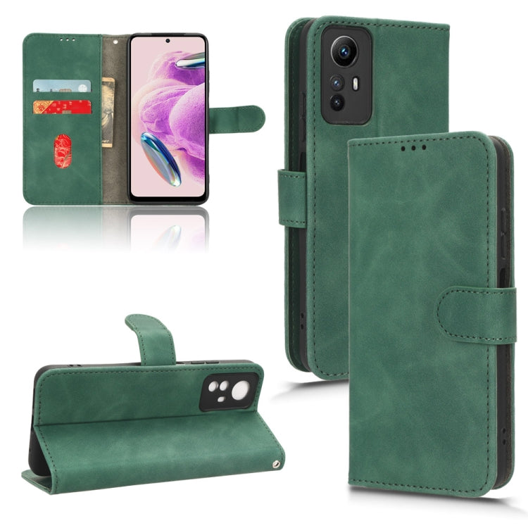 For Xiaomi Redmi Note 12S 4G Skin Feel Magnetic Flip Leather Phone Case